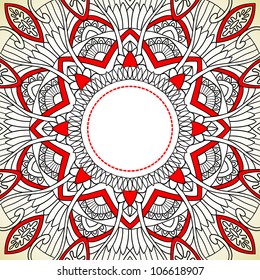 Ornamentos de estilo étnico. Ilustración del vector