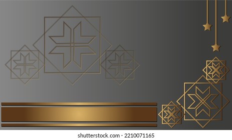 ornament background gold whit space area for event