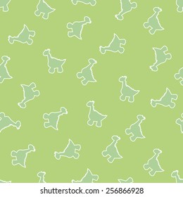 Ornament for the background, made of small items of little dinosaurs