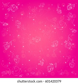 Ornament background with roses 