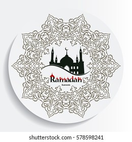 ornament background round pattern