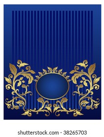 Ornament background vector abstract plant