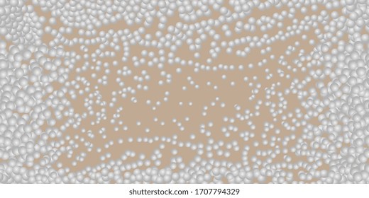 Ornament of balls. Bubbles seamless background. Vector illustration