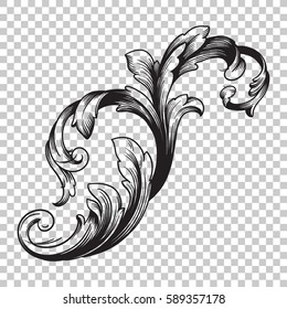 Ornament in baroque style.