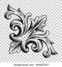 Ornament in baroque style.