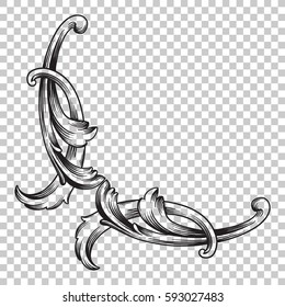 Ornament in baroque style.