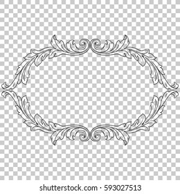 Ornament in baroque style.