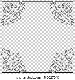 Ornament in baroque style.