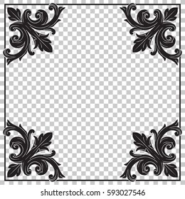 Ornament in baroque style.