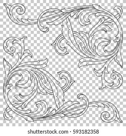 Ornament in baroque style
