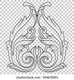 Ornament in baroque style
