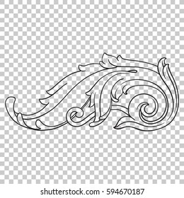 Ornament in baroque style