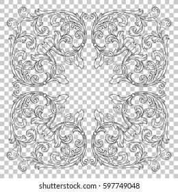 ornament in baroque style