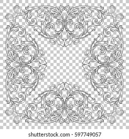 ornament in baroque style
