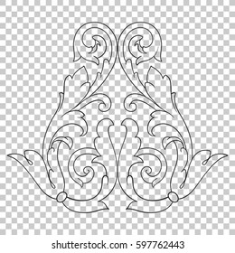 Ornament in baroque style
