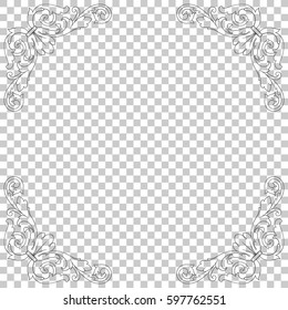 Ornament in baroque style