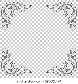 ornament in baroque style