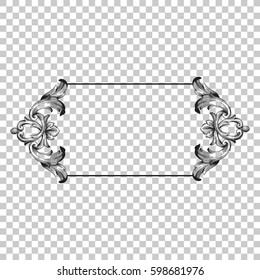 ornament in baroque style