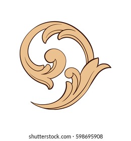 ornament in baroque style