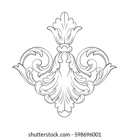 ornament in baroque style