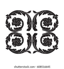 ornament in baroque style