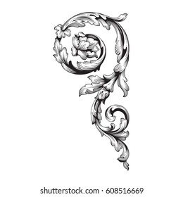 ornament in baroque style