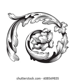 Ornament in baroque style