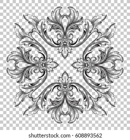 ornament in baroque style