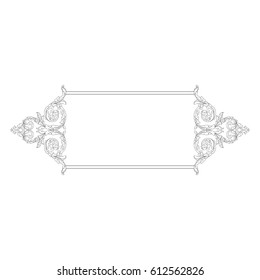 Ornament in baroque style