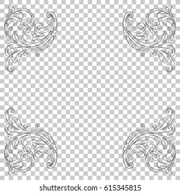 Ornament in baroque style
