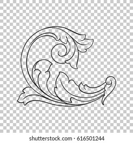 Ornament in baroque style
