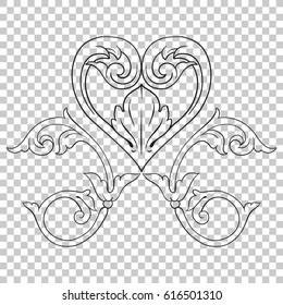 Ornament in baroque style