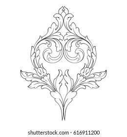 Ornament in baroque style