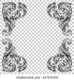 Ornament in baroque style.
