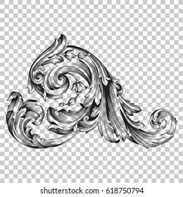 Ornament in baroque style.