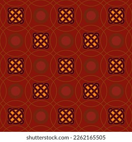 Ornament based on the Celtic knot.Seamless pattern.Vector.
