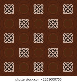 Ornament based on the Celtic knot.Seamless pattern.Vector.