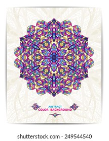 Ornament beautiful background with mandala. Perfect cards for your design. Vector illustration, EPS10