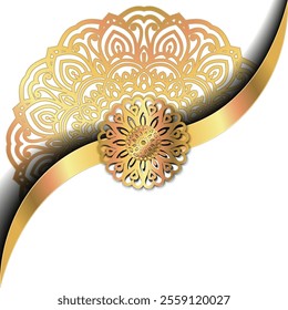 Ornament beautiful card with mandala