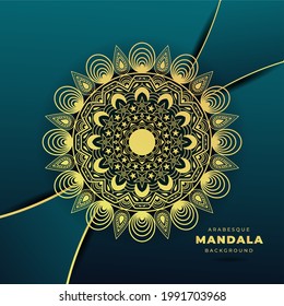 Ornament beautiful card with mandala. Geometric circle element made in vector, Round Ornament in EthnicMandala
