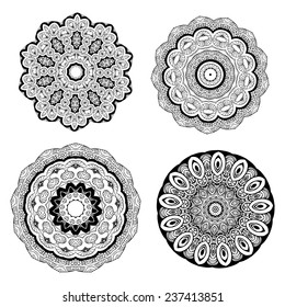 Ornament beautiful  card with mandala. Geometric circle element made in vector. Perfect  cards for any other kind of design, birthday and other holiday, kaleidoscope,  medallion, yoga, india, arabic