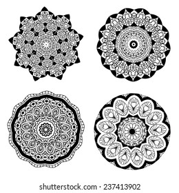 Ornament beautiful  card with mandala. Geometric circle element made in vector. Perfect  cards for any other kind of design, birthday and other holiday, kaleidoscope,  medallion, yoga, india, arabic