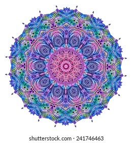 Ornament beautiful card with mandala. Geometric circle element made in vector. Perfect cards for any other kind of design, birthday and other holiday, kaleidoscope,  Watercolor, yoga, india, arabic