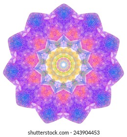 Ornament beautiful card with mandala. Geometric circle element made in vector. Perfect cards for any other kind of design, birthday and other holiday, kaleidoscope,  Watercolor, yoga, india, arabic