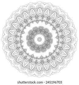 Ornament beautiful  card with mandala. Geometric circle element made in vector. Perfect  cards for any other kind of design, birthday and other holiday, kaleidoscope,  medallion, yoga, india, arabic