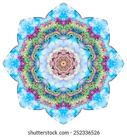 Ornament beautiful  card with mandala. Geometric circle element made in vector. Perfect  cards for any other kind of design, birthday and other holiday, kaleidoscope,  medallion, yoga, india, arabic