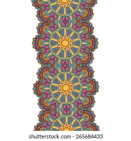 Ornament beautiful  card with mandala. Geometric circle element made in vector. Perfect  cards for any other kind of design, birthday and other holiday, kaleidoscope,  medallion, yoga, india, arabic