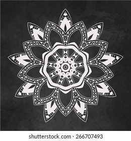 Ornament beautiful  card with mandala. Geometric circle element made in vector. Perfect  cards for any other kind of design, birthday and other holiday, kaleidoscope,  medallion, yoga, india, arabic