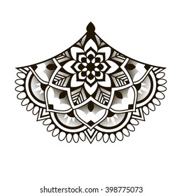 Ornament beautiful card with mandala. Geometric circle element made in vector. Perfect cards for any other kind of design, birthday and other holiday, kaleidoscope, medallion, yoga, india, arabic
