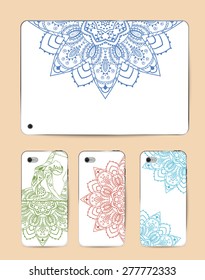 Ornament beautiful card with Vector yoga. Geometric element hand drawn. Perfect  cards for any other kind of design, relaxation, meditation, kaleidoscope,  medallion, yoga, india, arabic